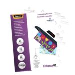 Fellowes Confezione da 25 buste per plastificazione lucida A3 - 80 micron - Alta qualità - Trasparente - immagine 3