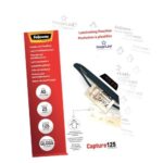 Fellowes Confezione da 25 buste per plastificazione lucida A5 - 125 micron - Alta qualità - Trasparente - immagine 3