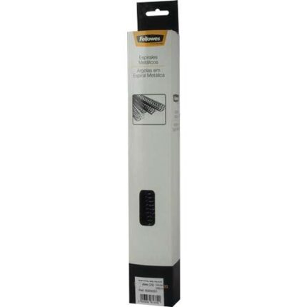 Fellowes Confezione da 25 spirali metalliche da 14 mm - Fino a 20 pagine - Colore nero