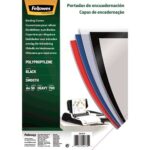 Fellowes Confezione da 50 copertine in polipropilene A4 - 700 micron - Alta qualità - Colore nero