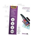 Fellowes Confezione da 25 buste per plastificazione lucida A5 - 80 micron - Alta qualità - Trasparenti - immagine 3