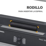 Fellowes Metal 50R Rilegatrice manuale a spirale metallica A4 - Perforazione fino a 12 fogli - Rilegatura fino a 450 fogli - Passo della spirale 5:1 - Pinze incluse - immagine 3