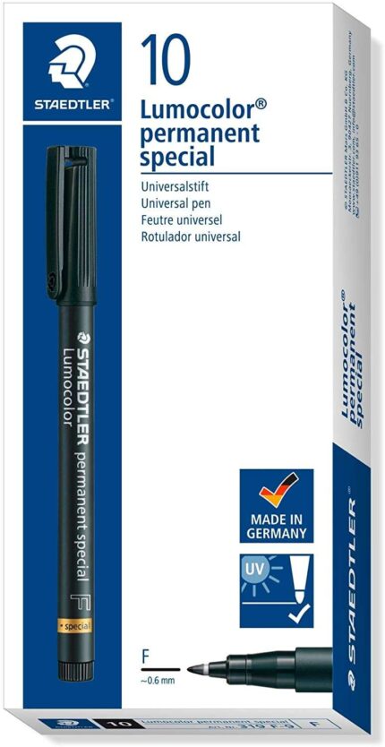6 mm - Per applicazioni speciali - Asciugatura rapida - Colore nero