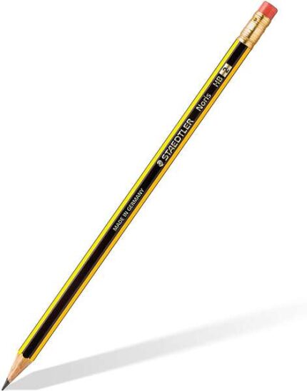 Staedtler Noris 122 Matita di grafite esagonale con gomma - Miniera HB - Resistente alla rottura - Senza PVC né lattice