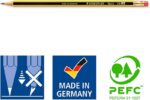 Staedtler Noris 122 Matita di grafite esagonale con gomma - Miniera HB - Resistente alla rottura - Senza PVC né lattice - immagine 3