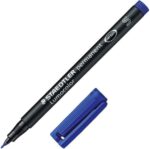 Staedtler Lumocolor Permanent 313 Pennarello permanente a punta fine - Tratto 0,4 mm circa - Asciugatura rapida - Colore blu - immagine 3