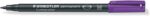 Staedtler Lumocolor 317 Pennarello permanente - Punta media arrotondata - Tratto di circa 1 mm - Cappuccio con clip - Asciugatura rapida - Colore viola - immagine 2