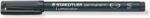 Staedtler Lumocolor Permanent Pack con 4 pennarelli indelebili - Punte diverse - Resistenti all'acqua - Ricaricabili - Colore nero - immagine 2