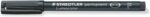 Staedtler Lumocolor Permanent Pack con 4 pennarelli indelebili - Punte diverse - Resistenti all'acqua - Ricaricabili - Colore nero - immagine 3