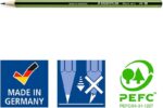 Staedtler Noris Eco Confezione da 7 matite di grafite esagonali - Gradazioni assortite - Superficie vellutata - Mina scorrevole - Resistenza alla rottura - - immagine 5