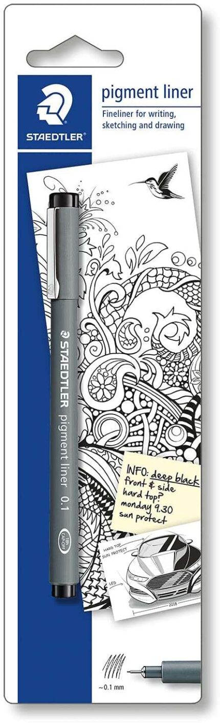 Staedtler Pigment Liner 308 Blister con pennarello calibrato - Tratto 0