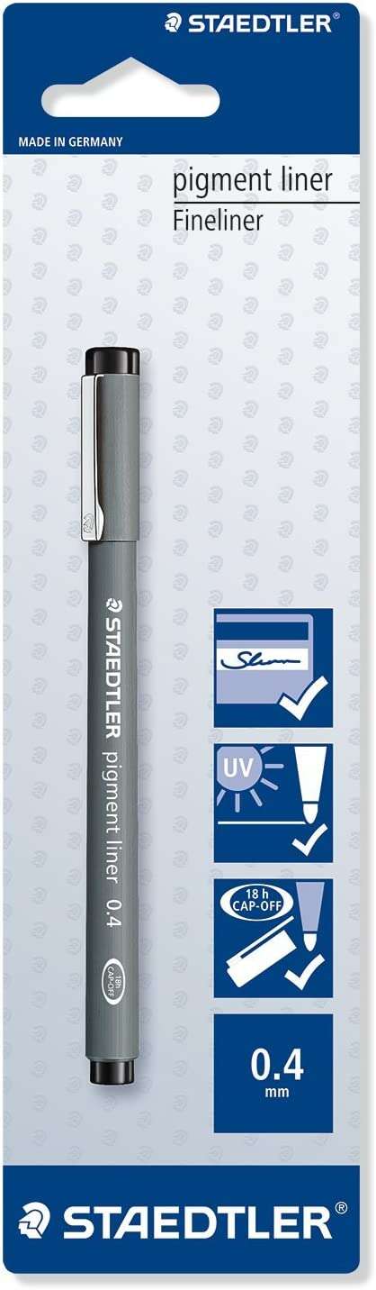 Staedtler Pigment Liner 308 Blister con pennarello calibrato - Tratto 0