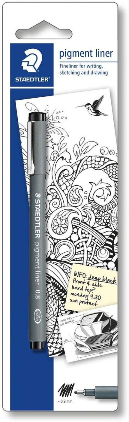 Staedtler Pigment Liner 308 Blister con pennarello calibrato - Tratto 0