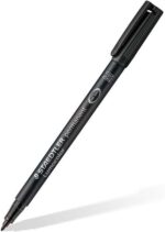 Staedtler Lumocolor Permanent 317 Pennarello permanente a punta fine - Tratto 1 mm - Per quasi tutte le superfici - Asciugatura rapida - Colore nero - immagine 2