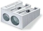 Staedtler Temperamatite in metallo con lama in metallo - Angolo di affilatura di 23° e 30° - 2 fori - immagine 2