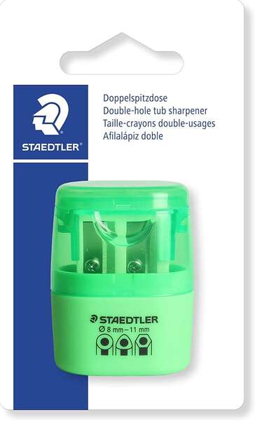 Staedtler Temperamatite a doppio uso con contenitore - 2 fori - Da 8