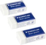Staedtler Mars Plastic Confezione da 3 gomme da cancellare - Plastica - Alta precisione - Colore bianco - immagine 3