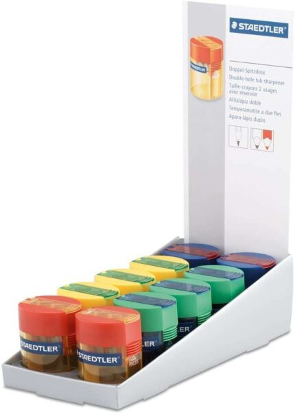 Staedtler Temperamatite a 2 fori con contenitore - Per matite da 8