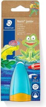 Staedtler Noris Junior 516 Temperamatite in plastica con contenitore - Forma conica per mani piccole - Per matite spesse