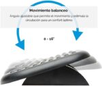 Fellowes Poggiapiedi con inclinazione regolabile da 0° a 15° - Ampia superficie di 45 x 33 cm - Texture effetto massaggio - Colore nero - immagine 2