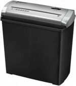 Fellowes Trito 2S Distruggidocumenti manuale a strisce - Distrugge fino a 5 fogli alla volta - Capacità del cestino 11 L - Colore nero/argento