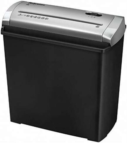 Fellowes Trito 2S Distruggidocumenti manuale a strisce - Distrugge fino a 5 fogli alla volta - Capacità del cestino 11 L - Colore nero/argento