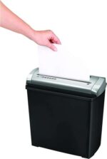Fellowes Trito 2S Distruggidocumenti manuale a strisce - Distrugge fino a 5 fogli alla volta - Capacità del cestino 11 L - Colore nero/argento - immagine 3
