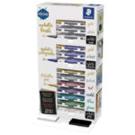 Staedtler Metallic Espositore da 130 pennarelli a punta fine metallici - Inchiostro a base d'acqua - Colori assortiti