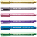 Staedtler Metallic Espositore da 130 pennarelli a punta fine metallici - Inchiostro a base d'acqua - Colori assortiti - immagine 2