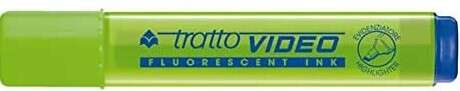 Tratto Video Pennarello fluorescente - Punta smussata - Inchiostro a base d'acqua - Asciugatura rapida - Colore verde lime fluorescente Tratto Video Pennarello fluorescente - Punta smussata - Inchiostro a base d'acqua - Asciugatura rapida - Colore verde lime fluorescente