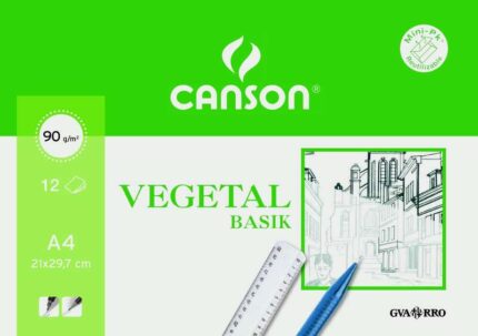 Canson Vegetal Basik Minipack da 12 fogli A4 - 21x29