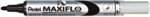 Pentel Maxiflo Pennarello per lavagna bianca - Regolazione del flusso d'inchiostro - Punta a pallina - Larghezza della linea 2 mm - 50% di materiali riciclati - Colore nero