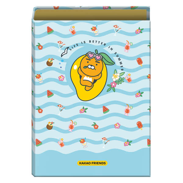 Dohe Kakao Friends Summer Holiday Raccoglitore a 4 anelli formato Folio - Copertina in cartoncino rivestito - Anelli nichelati da 40 mm