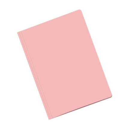 Dohe Confezione da 50 cartelline in cartoncino - Formato Folio - Fessura per fastener - Colore rosa chiaro
