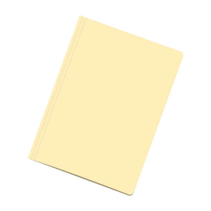 Dohe Confezione da 50 cartelline in cartoncino - Formato Folio - Fessura per fastener - Colore giallo chiaro