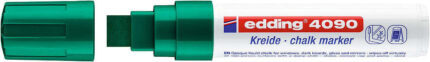 Edding 4090 Pennarello a gesso liquido - Punta smussata - Tratto da 4 a 15 mm - Odore neutro - Colore verde
