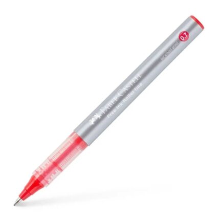 7 mm - Larghezza tratto fine - Clip in metallo - Colore rosso