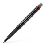 Faber-Castell Multimark Pennarello permanente - Larghezza tratto 0,4 mm - Gomma integrata - Resistente alla luce e all'acqua - Colore rosso - immagine 3