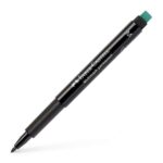 Faber-Castell Multimark Pennarello permanente - Larghezza tratto 1 mm - Gomma integrata - Resistente alla luce e all'acqua - Colore nero - immagine 3