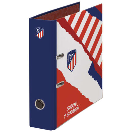 Dohe Atlético de Madrid Coraje y Corazón Raccoglitore a leva con Rado - Copertina in cartone rivestito - Formato A4 - Occhiello sul dorso