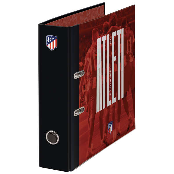Dohe Atlético de Madrid Atleti Raccoglitore a leva con Rado - Copertina in cartone rivestito - Formato A4 - Occhiello sul dorso