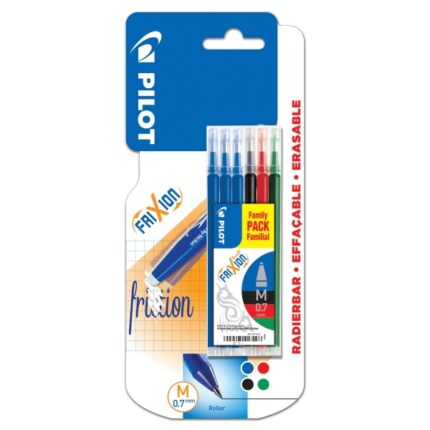 Pilot Confezione da 6 ricariche per Frixion Ball e Frixion Clicker - Punta a sfera rotonda 0