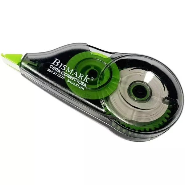 Bismark Nastro correttore 5 mm x 12 m - Corpo trasparente - Forma ergonomica Bismark Nastro correttore 5 mm x 12 m - Corpo trasparente - Forma ergonomica