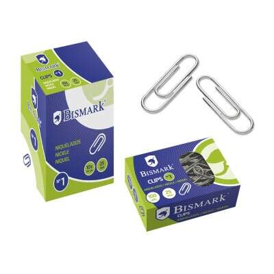 Bismark Confezione da 100 graffette n. 1 da 25 mm - Nichelate