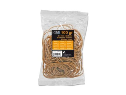 Office Confezione da 100 g di elastici da 120 mm - Alta qualità - Colore marrone