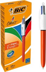 Bic 4 Colours Original Fine Penna a sfera retrattile - Punta da 0