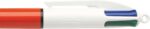 Bic 4 Colours Original Fine Penna a sfera retrattile - Punta da 0,8 mm - Tratto da 0,36 mm - Inchiostro a base di olio - Corpo arancione/bianco - 4 colori - immagine 4