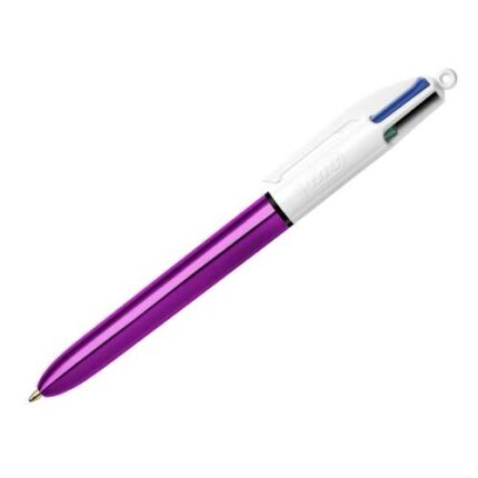 4 mm - Inchiostro a base di olio - Corpo viola metallizzato/bianco - 4 colori