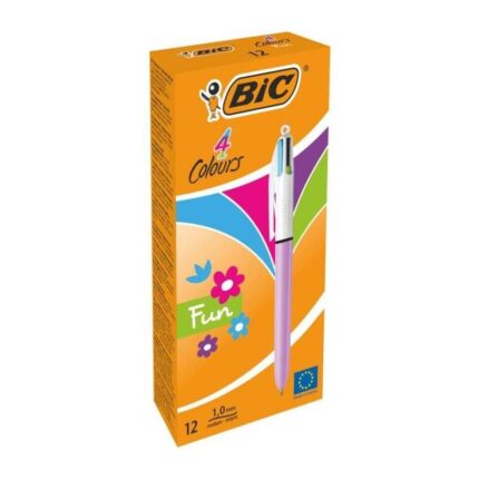 Bic 4 Colours Fun Penna a sfera retrattile - Punta media da 1