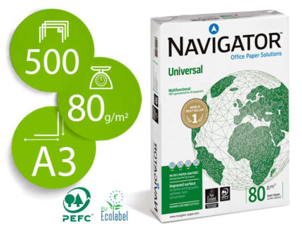 Navigator Carta A3 80 g 297x420 mm (500 fogli) Bianca